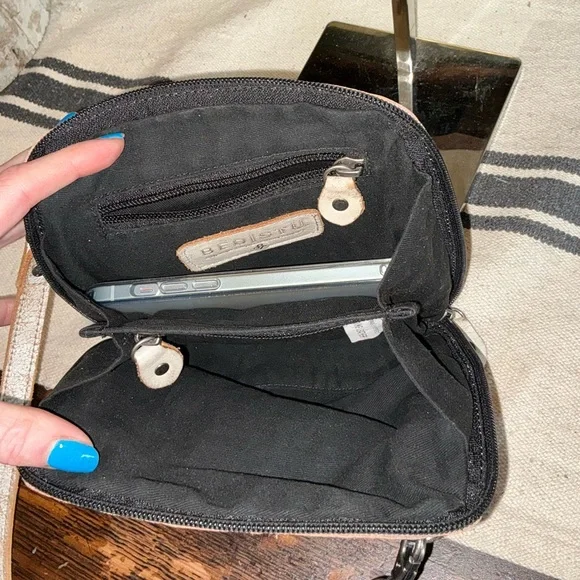 Bed Stu Leather Ventura Crossbody Bag Purple Lavender Nectar Lux Retail $155 - Picture 13 of 15